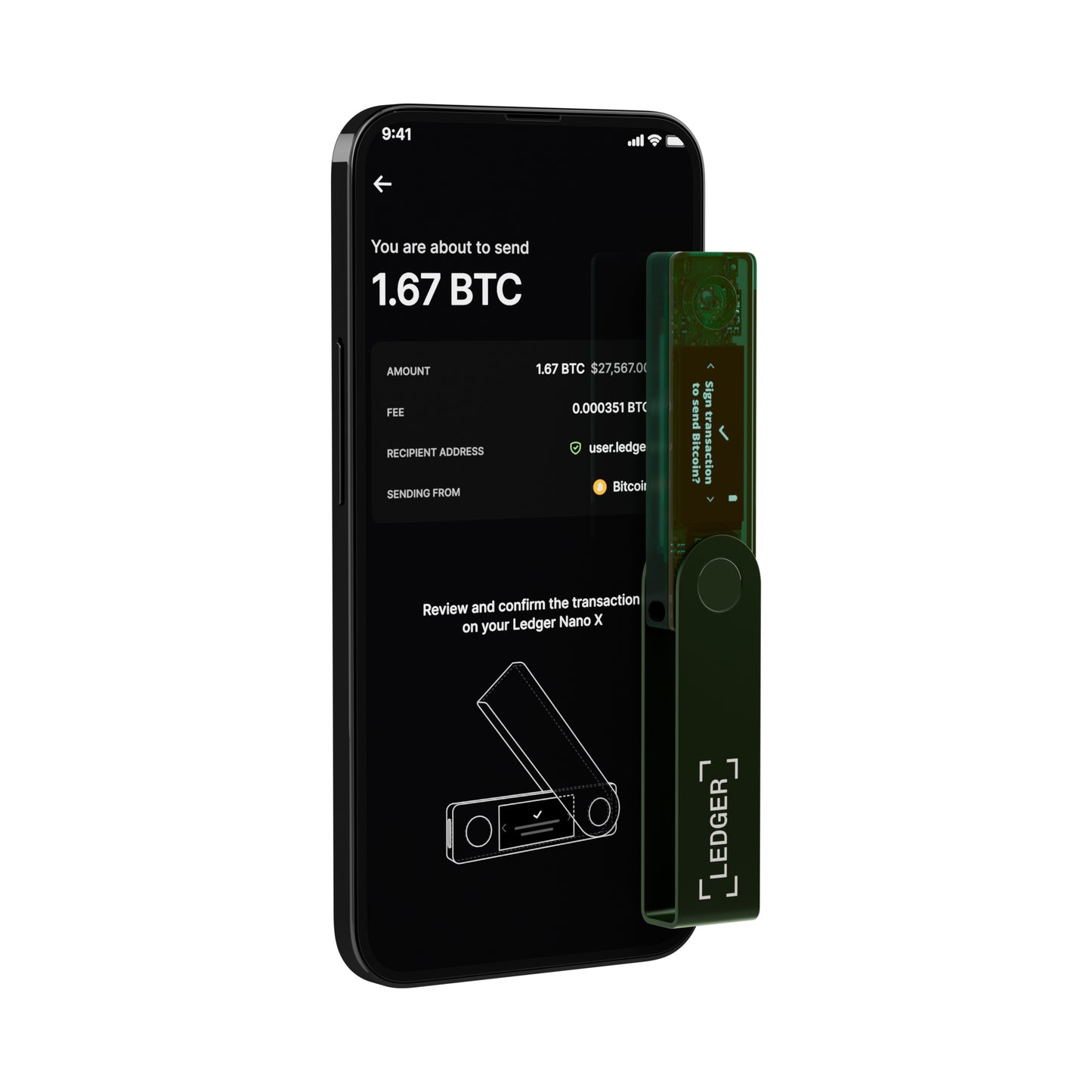 Ledger Nano X - Emerald Green