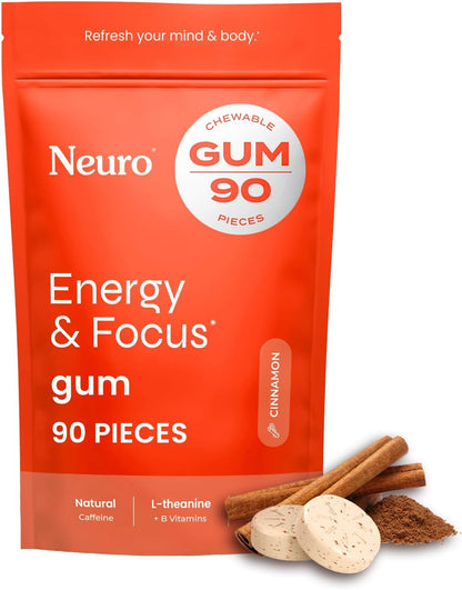Neuro® Gum Energy & Focus™ Bulk Bag (90 pcs) - Cinnamon