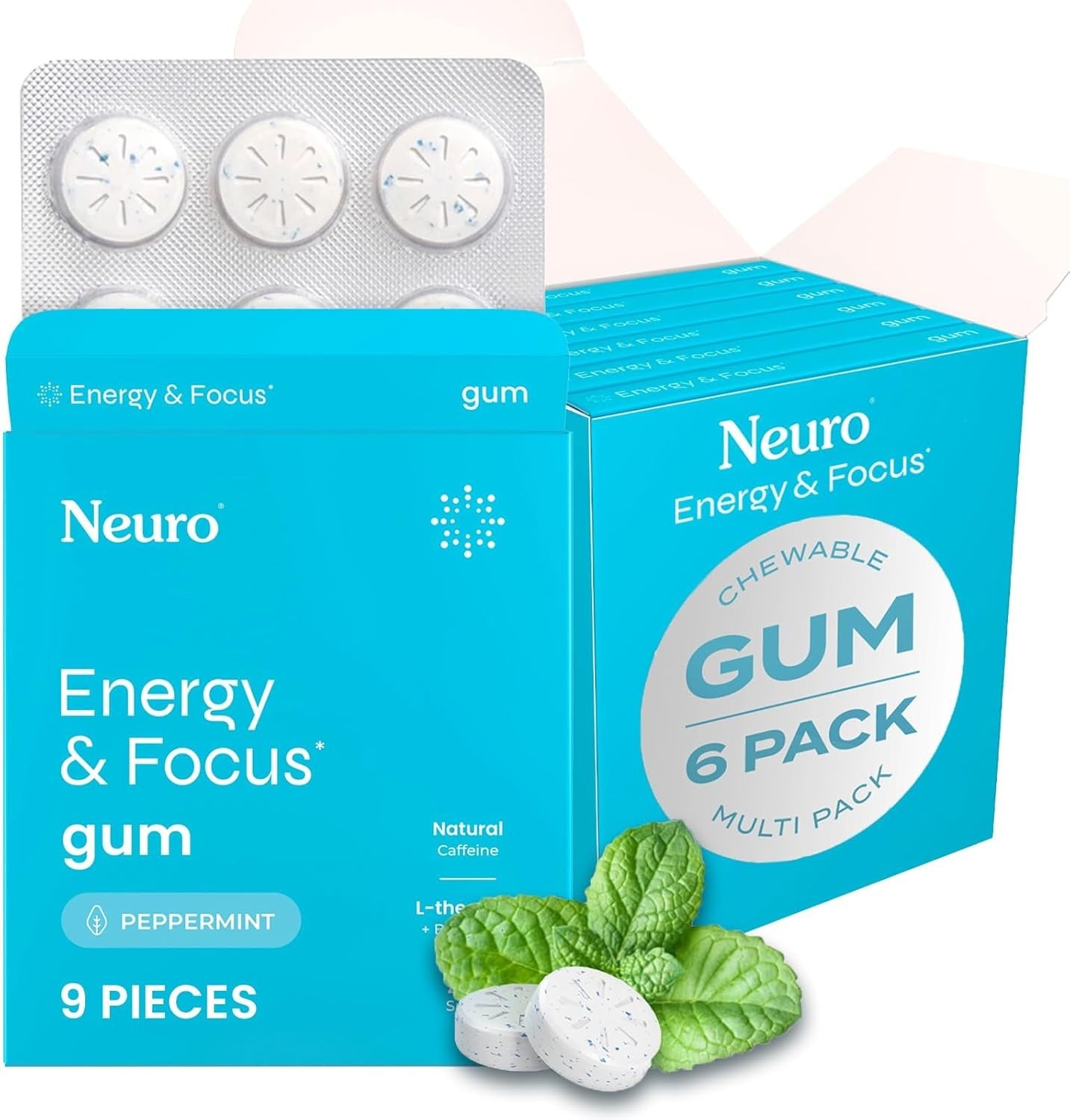 Neuro® Gum Energy & Focus™ 6 Pack (54 pcs)