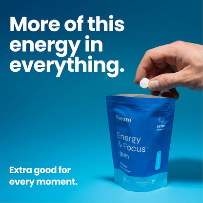 Neuro® Gum Extra Strength Energy & Focus™ Bulk Bag (90 pcs) - Peppermint