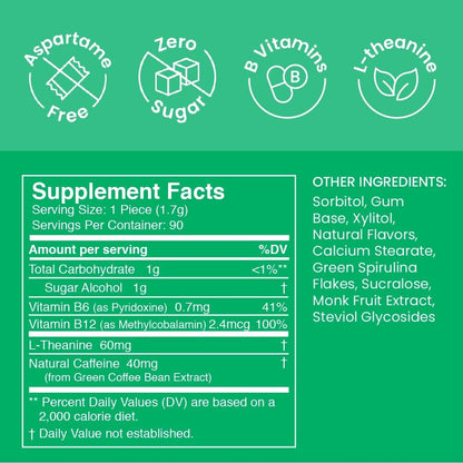 Neuro® Gum Energy & Focus™ Bulk Bag (90 pcs) - Spearmint