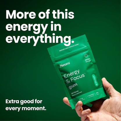 Neuro® Gum Extra Strength Energy & Focus™ Bulk Bag (90 pcs) - Spearmint